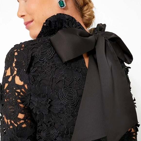 New with Tags!! Gorgeous! Tuckernuck Guipere Lace Black Daphne Dress- XLarge - Picture 2 of 12